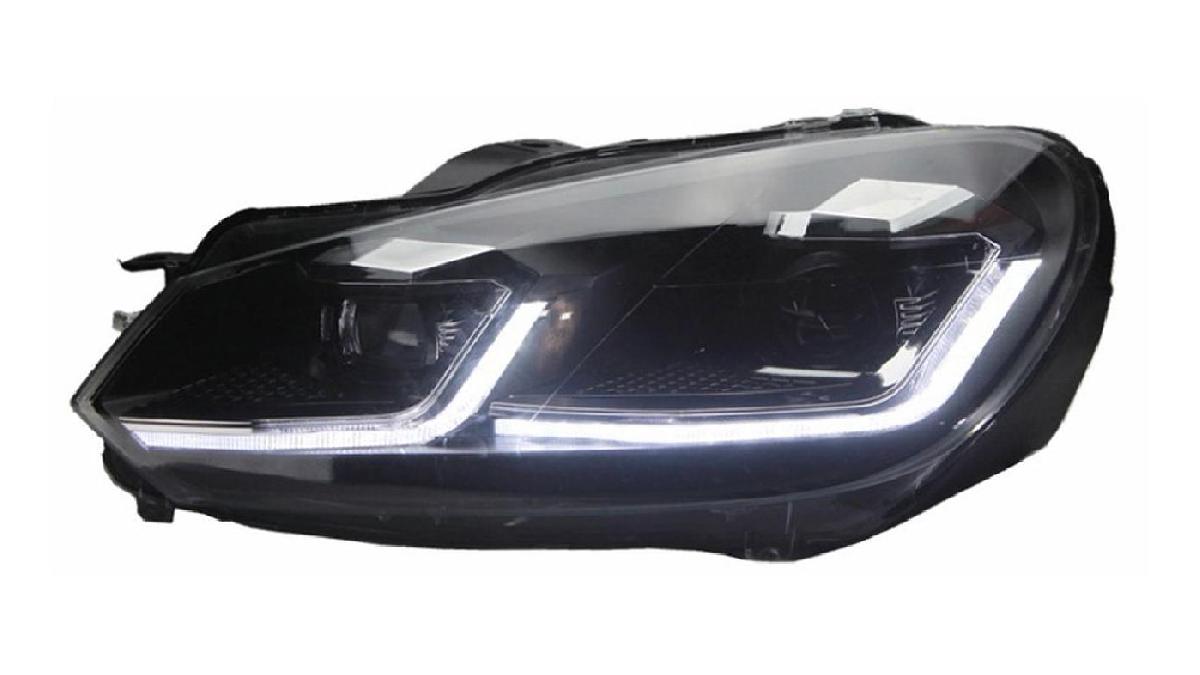 Set+de+phares+Look-7.5+sur+mesure+pour+Volkswagen+Golf+VI+2008-2012+-+Noir+-+incl.+Dynamic+Running+Light